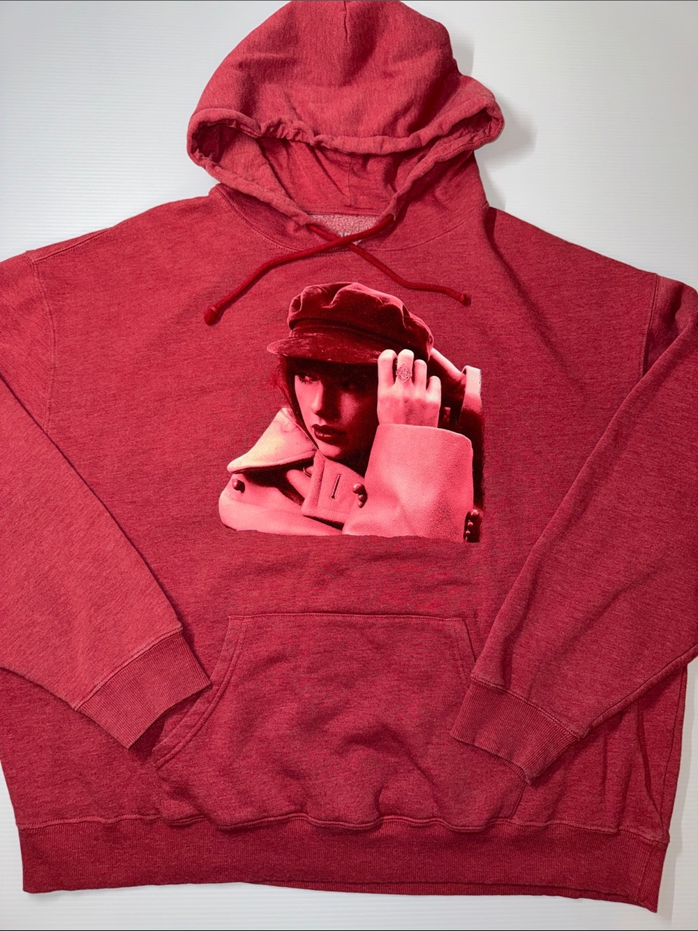 Taylor Swift Red Graphic Hooded Sweatshirt